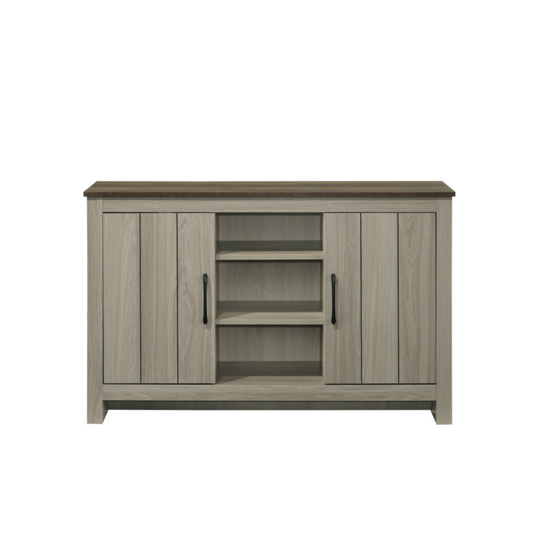 Console 47 po avec tablettes et portes d'armoire pour le vestibule