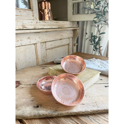 Coppermill Signature Copper / Copper Plated Decorative Plate Set