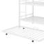 Lit superposé simple en métal à trois étages avec lit gigogne escamotable en dessous-30952801