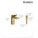 FARNE Waterfall Single-Hole Single-Handle Bathroom Sink Faucet with Pop-Up Drain