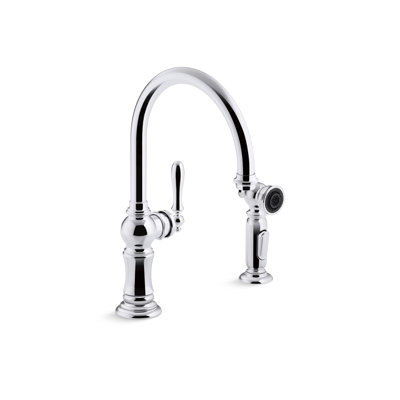 Artifacts Bar Faucet with Swing Spout and BerrySoft, MasterClean, and ProMotion