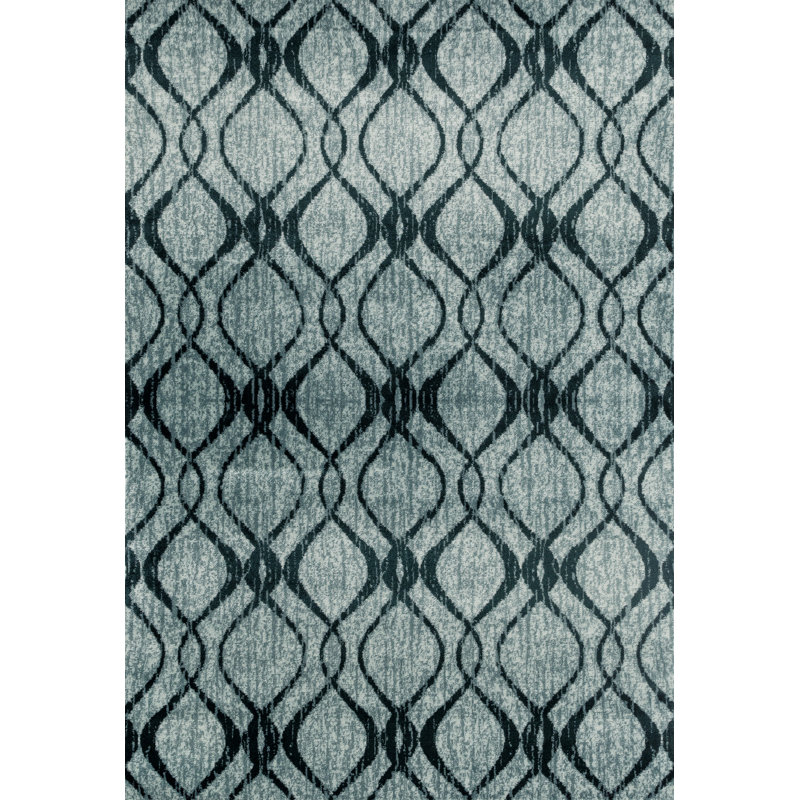 Tapis bleu Akihiro, Rectangle 8 po x 10 po