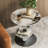 Sintered Stone Side Table 2 Tier Round End Table Living Room-815015985
