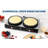 16 Inch Double Plate Electric Crepe Maker – Non-Stick Commercial Griddle – Accurate Temperature Control – Gauge Lights – 3500W/3400W – Flat Plate for Pancakes, Home and Restaurant – Double Head