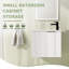 Meuble-lavabo mural simple 13 po avec comptoir en céramique