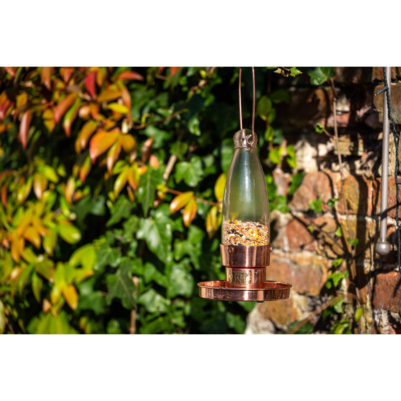 Galiano Glass Hanging Decorative Bird Feeder