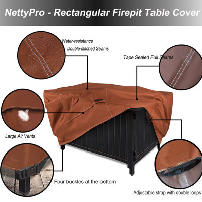Housse imperméable pour table d'extérieur avec garantie de 3 ans
