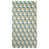 Blanc / bleu sarcelle / or