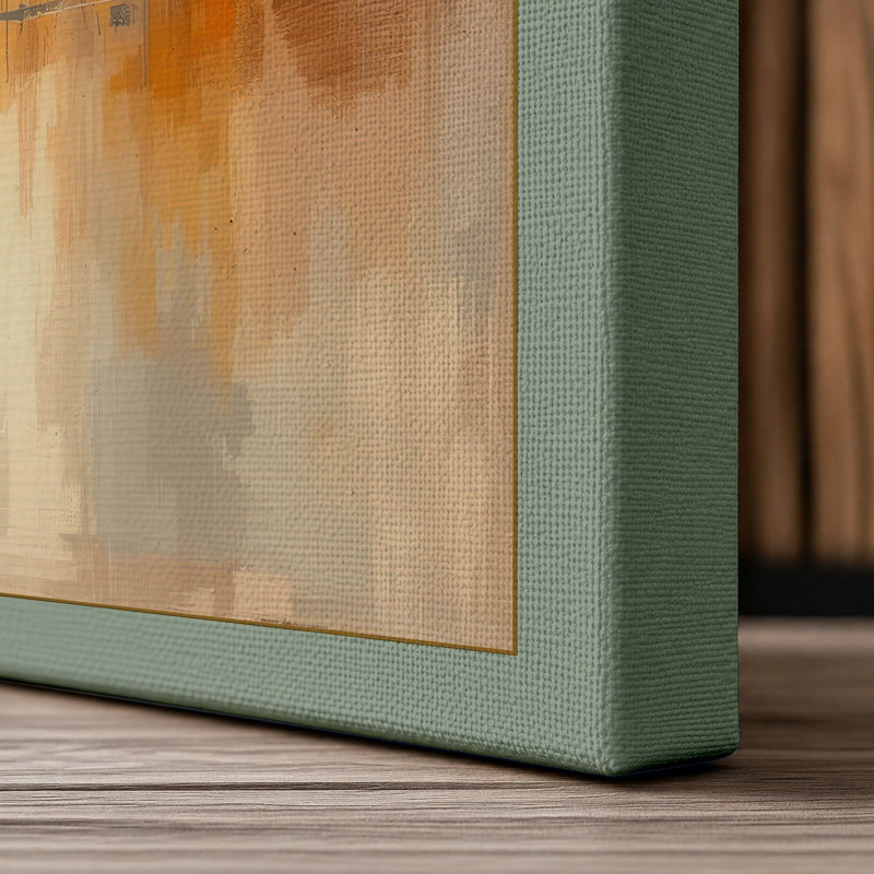 Urban Reflection Modern - Wrapped Canvas, 18x12 - 45.7 x 30.5 cm, Sage Border