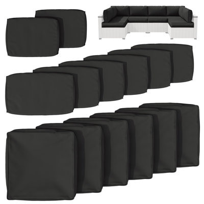 14-Piece Outdoor Seating Group Cushion Cover, Only Covers by Barry Room