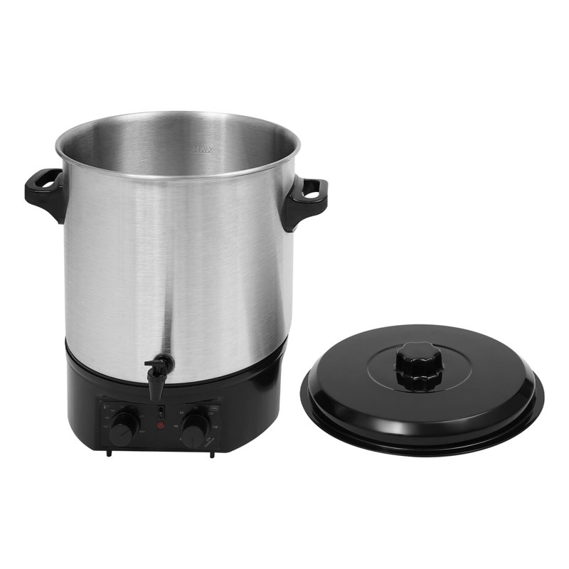 Chauffe-eau électrique, grand réservoir électrique avec minuterie et contrôle de température réglable
