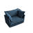 Slip-covered Armchair with 1 Big Back Cushion and 2 Big Toss Pillows, Single Deep Seat Comfy Single Couch Sofa Multiple Large Soft Pillows, Chenille Fabric-360241988