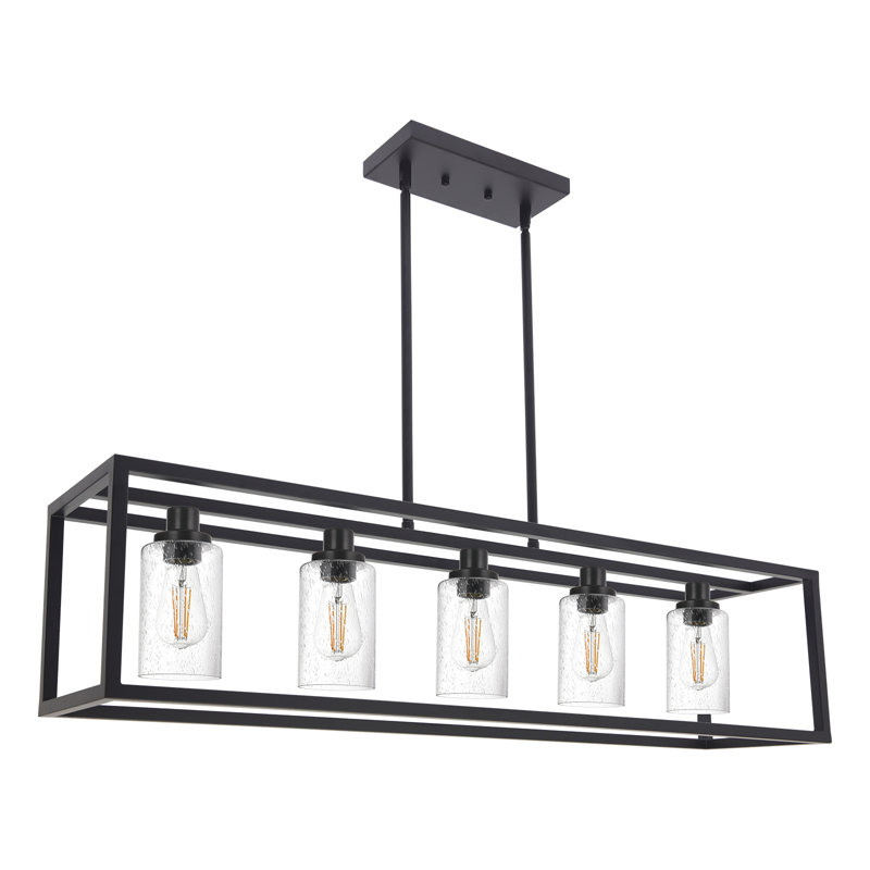 Evgen 5 - Light Kitchen Island Pendant, Black Brushed Nickel