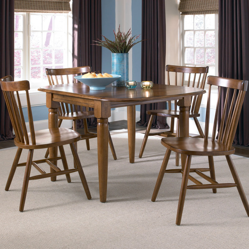 Knaack 4 Person Drop Leaf Dining Table Set