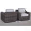Chaise de patio avec coussins 2