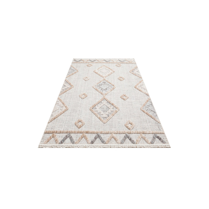 Tapis beige / brun Linke, Rectangle 3 pi 11 po x 5 pi 11 po