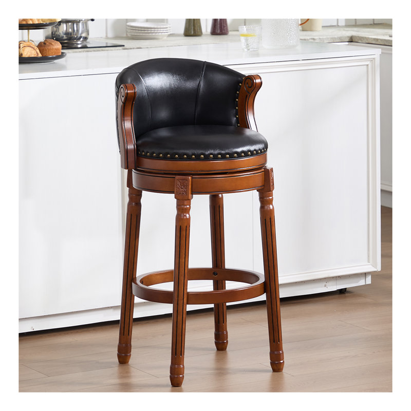Tabourets de bar en cuir Cow