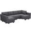 Canapé modulaire réversible de 116,6 po Kimbrel-93869555