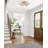 6-Light Dimmable Satin Coffee LED Flush Mount With White Acrylic Diffusers