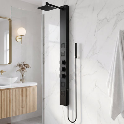 Panneau de douche 58,06 po Sutton avec pomme de douche fixe