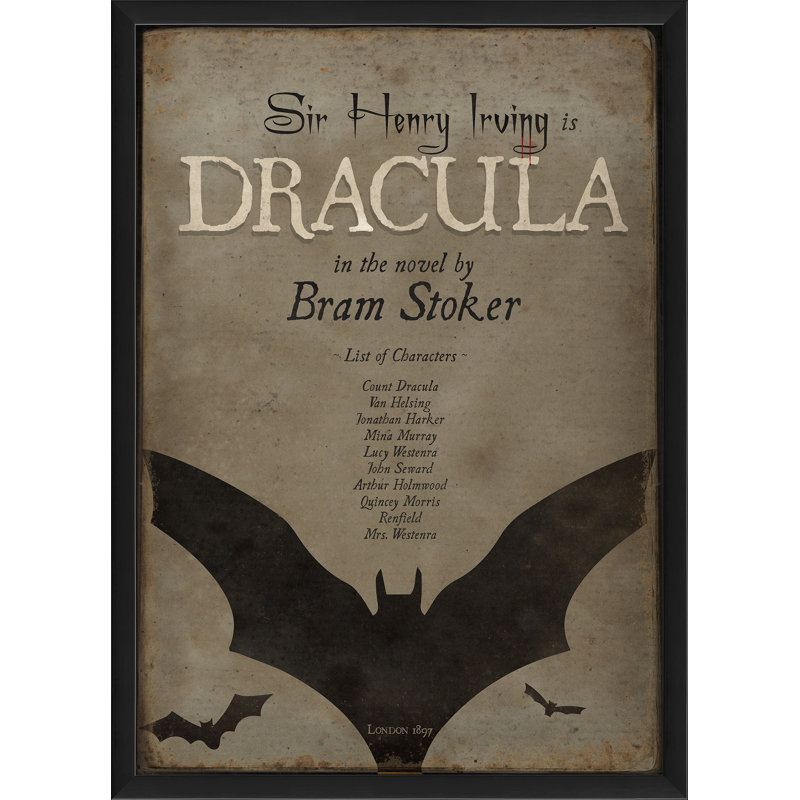 Publicité rétro encadrée dracula