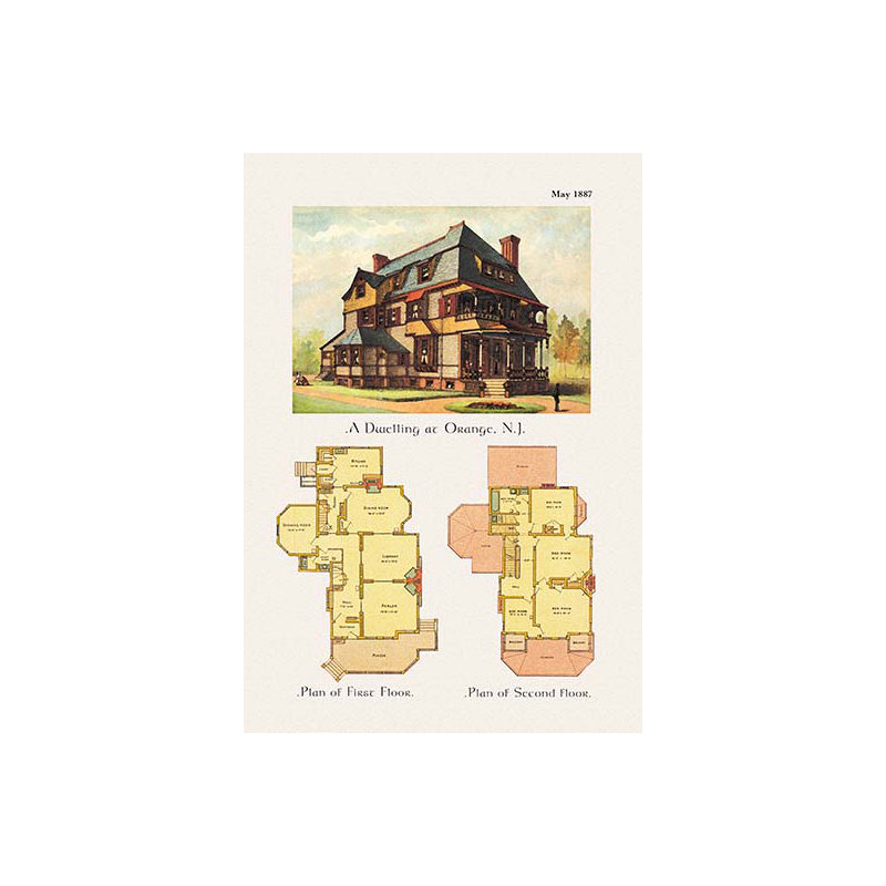 «A Dwelling at Orange, New Jersey», impression