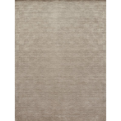 Hand Knotted Viscose Geometric Indoor Rug