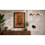 Centered Owl Mid-Century - Framed Print-367696198-367696193