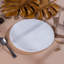 Medium White Marble Round Platter-107136061