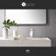 Robinet de lavabo de salle de bain à fixation sur plateau à poignée simple Rift Collection - Chrome poli-36865959