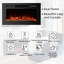 Aakifa Symple Stuff Black Electric Fireplace with 5000 BTU-119728374