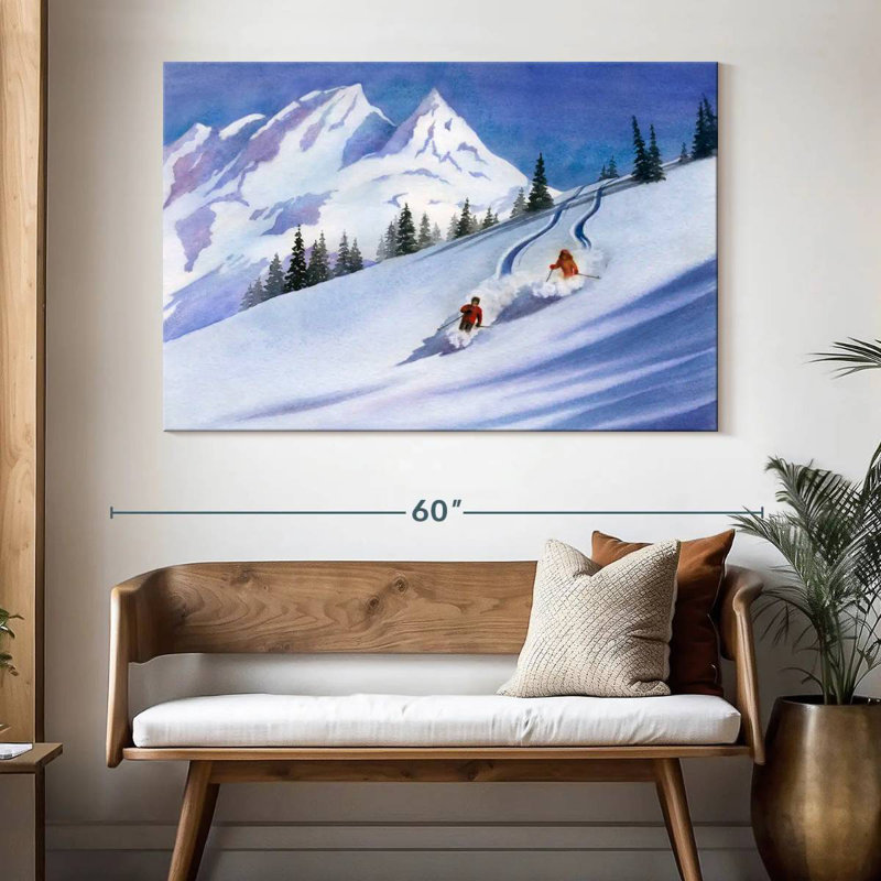 Ski rétro Sireci, H 34 po x l 51 po