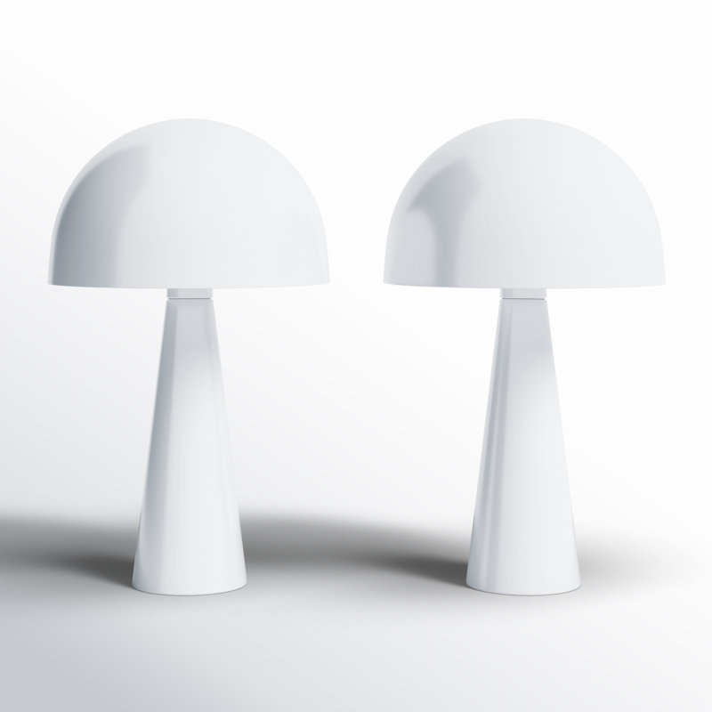 Berit Metal Table Lamp, White