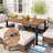 Salem 7 Piece Wicker Outdoor Patio Furniture Set, Rattan Sectional Patio Set with Cushions-98120396
