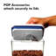 Oxo Good Grips Pop Container - Airtight Food Storage - Big Square Medium 4.4 Qt Ideal For 5lbs Of Flour Or Sugar