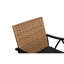 5 chaises de patio - table et chaises d'extérieur avec trou de parasol carré en acier pour terrasse de terrasse élégante