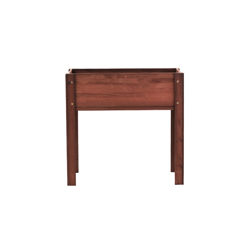 Altona 31"X31"X16" Elevated Wooden Garden Box With Legs, Outdoor Planter For Plants, Flowers, Fruits, Veggies, Herbs, Solid Wood Resistance Raised Bed Construction