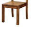 Ensemble de 2 chaises rustiques en bois massif chêne foncé rustiques avec dossier à panneau Nuance