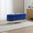 Storage Bench Bedroom Bench, Velvet Oval Upholstered End Of Bed Bench With Golden Metal Legs,50"Modern Storage Ottoman Bench For Bedroom, Living Room,Entryway,Window, Blue