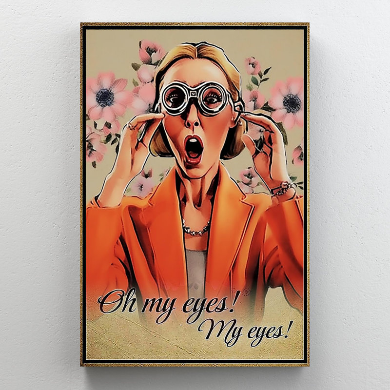 Femme Oh My Eyes My Eyes, H 36 po x l 24 po x P 1,25 po