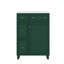 Armoire de meuble-lavabo 24 po avec 2 tiroirs et 1 porte en céramique-1010383173