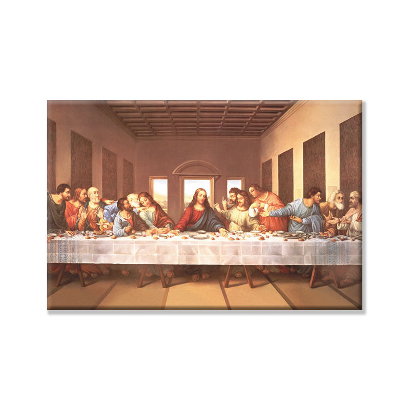 «The Last Supper» par Leonardo Da Vinci - reproduction sur toile, H 20 po x l 30 po x 1,5 po