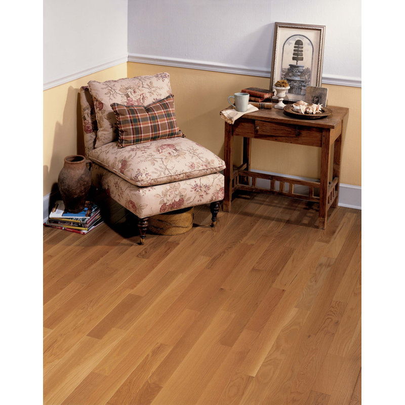 Parquet en chêne massif de 3/4 po d'épaisseur x 3 1/4 po x longueur variable, Soie de maïs
