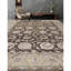 Tapis brun et crème noué à la main de haute qualité