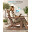Chaises berçantes Adirondack avec repose-pieds rétractable-1179754723