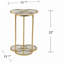 Table de bout en verre