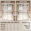 Porte de douche coulissante sans cadre 44-48 "x 76" H, verre trempé transparent 5/16 "(8Mm), cadre en acier inoxydable, noir mat-121957854