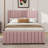 Full Size Upholstered Platform Bed With Pull Out Trundle-107233599