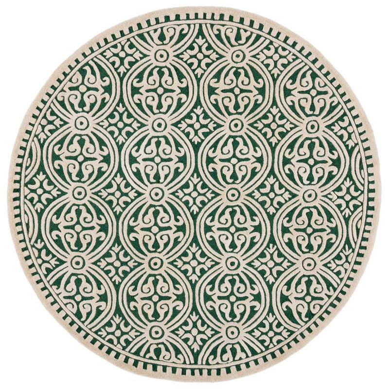 Ridgeton Hand Tufted Wool Oriental Rug, Round 6'