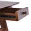 Bureau compact en bois de noyer avec tiroirs, parfait pour les petits espaces et une utilisation multifonctionnelle à la maison ou au bureau